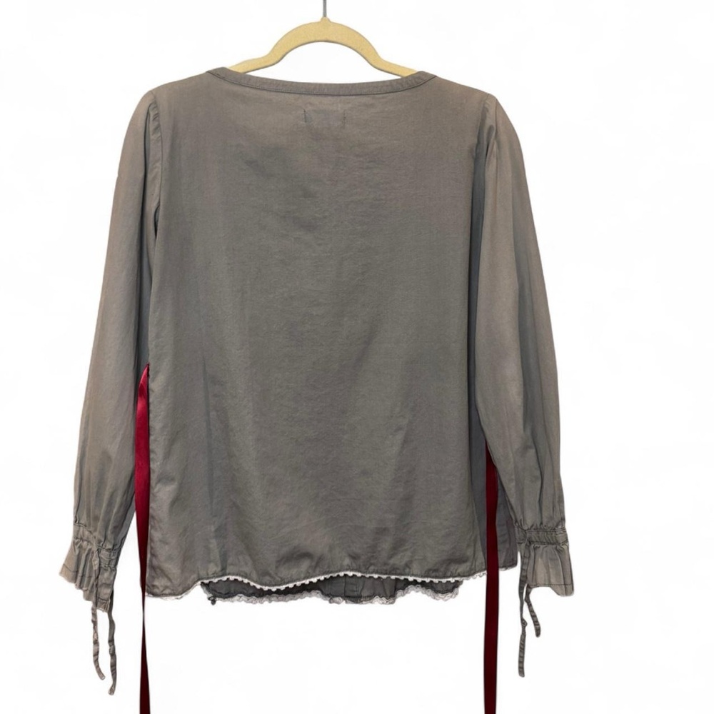 Odd Molly Lace Panel Blouse with Waist Tie – Size 1 (Small) - Picture 5 of 8